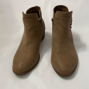 MIA WOMEN'S KENDIS DOUBLE ZIP FAUX LEATHER ANKLE BOOTS SIZE 6.5